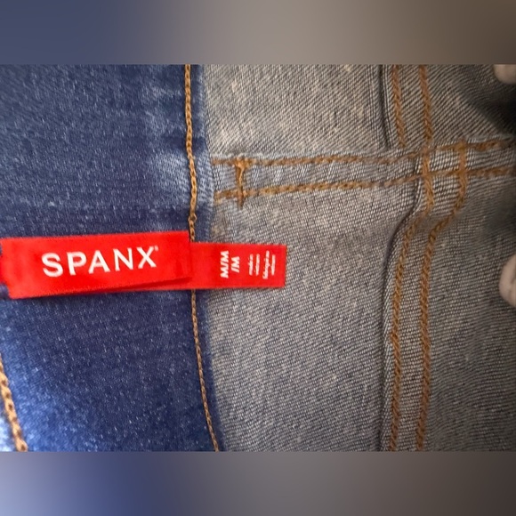 SPANX Flare Jeans Midnight Shade M Regular pull on blue jeans - Picture 5 of 15